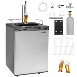 VEVOR Beer Kegerator, Single Tap Draft Beer Dispenser, Full Size Keg Refrigerator With Shelf, CO2 Tank(No Gas), Drip Tray & Rail, Silver 15 VEVOR Beer Kegerator, Single Tap Draft Beer Dispenser, Full Size Keg Refrigerator With Shelf, CO2 Tank(No Gas), Drip Tray & Rail, Silver -Vevor GUEST 528d678e 4ade 4116 829a 21abd5fcb12a