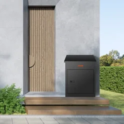 VEVOR Package Delivery Boxes For Outside, Extra Large Mailbox With Coded Lock, Galvanized Steel Wall Mounted Mailboxes 17.3"x13.8"x22.8"