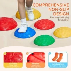 VEVOR Turtle Balance Stepping Stones, 6 PCS, Up To 220 Lbs Kids Turtle Jumping Stones Steps Stones, Toys For Children Aged 3 4 5 6 7 8+ -Vevor GUEST 533315e2 6a42 421b 8141 3503ad102b48
