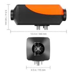 VEVOR Diesel Air Heater 12V 2KW LCD Display Remote Control For Car Bus RV, Orange -Vevor GUEST 5386bf92 5bec 49fb bd00 f31d2e68edff