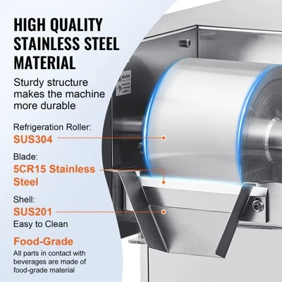 VEVOR Commercial Snowflake Ice Machine, 529.1LBS/24H Snowflake Ice Maker, Stainless Steel Ice Shaver Machine, Electric Snow Cone Maker, Silver 5 VEVOR Commercial Snowflake Ice Machine, 529.1LBS/24H Snowflake Ice Maker, Stainless Steel Ice Shaver Machine, Electric Snow Cone Maker, Silver - Image 5