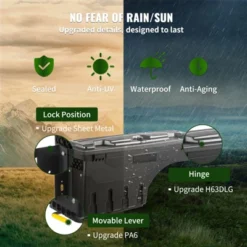 VEVOR Truck Bed Storage Box, Lockable Lid, Waterproof ABS Wheel Well Tool Box 6.6 Gal/20 L With Password Padlock, Black -Vevor GUEST 54053ca4 4050 46dc 946c 16a88deab4a9