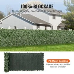 VEVOR Ivy Privacy Fence, 39 X 158in Artificial Green Wall Screen, Greenery Ivy Fence With Mesh Cloth Backing And Strengthened Joint -Vevor GUEST 5488159d 01d8 4b6a 9831 44f0347f9abe