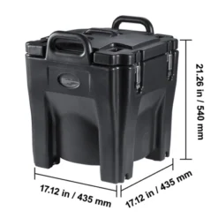 VEVOR Insulated Food Carrier, 32Qt Capacity, Stackable Catering Hot Box With Stainless Steel Barrel, Top Load LLDPE Food Warmer, Black -Vevor GUEST 552d1580 3fd3 4be3 bea5 17c195ea52c1