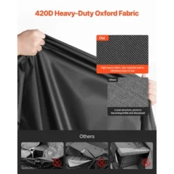 VEVOR Patio Furniture Cover, 420D Heavy Duty Waterproof Outdoor Dining Table And Chairs Cover, Large Rectangular Patio Table Covers, Black -Vevor GUEST 558da4f3 bbc0 45ba 82be 898112c60be3