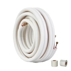 VEVOR 50FT Mini Split Line Set, 1/4" & 3/8" O.D Copper Pipes Tubing And Triple-Layer Insulation, For Mini Split Air Conditioning Refrigerant, White -Vevor GUEST 55c6e0d3 48dc 4587 bf6d c9a07d6ab324