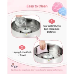 VEVOR Cotton Candy Machine Commercial, 1000W Electric Candy Floss Maker, Easy Use With 15 Inch Stainless Steel Bowl And Sugar Scoop, Blue -Vevor GUEST 561478c6 6746 4059 9619 59edfff15747