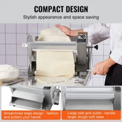 VEVOR Manual Dough Sheeter Machine, Puff Pastry Sheeter And Fondant Roller, Removable Handle, Panel, Roller For Easy Cleaning -Vevor GUEST 568a07c7 58b2 41a0 b376 f6b22d1445e3