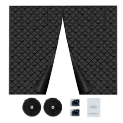 VEVOR Garage Door Screen For Winter, 9x7FT, Garage Door Insulation Kit, Magnetic Thermal Insulated Door Curtain With 300D Oxford Fabric, Black -Vevor GUEST 56fbdb66 f0d2 476d 8336 16e9de76320c