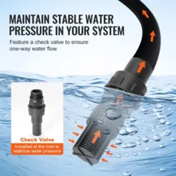 VEVOR 1 HP Shallow Well Pump With Pressure Tank, 1000 GPH/3700 L/H, 164 Ft Lift 20/40 PSI Pressure Switch, Orange&Black -Vevor GUEST 574941cf 6e49 4f7f a64f 3c6a60feaef4