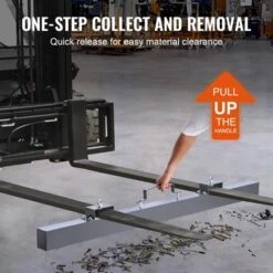 VEVOR 105lbs Hanging Magnetic Sweeper Pickup Tool, Nail Hang-Type Magnetic Forklift Sweeper, Industrial Grade Magnets Steel Material, Gray -Vevor GUEST 57d28eef de0d 421c 97a6 48b406f03652