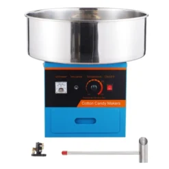 VEVOR Electric Cotton Candy Machine, 1000W Candy Floss Maker, Commercial Cotton Candy Machine With Stainless Steel Bowl, Sugar Scoop, Drawer, Blue -Vevor GUEST 58cb56d3 f191 48ed 86c3 c482de000018