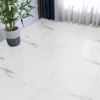VEVOR Self Adhesive Vinyl Floor Tiles 390 X 23.6 Inch, 1.5mm Thick Peel & Stick, White Marble Texture DIY Flooring For Kitchen, Dining Room