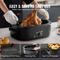 VEVOR Electric Roaster Oven, 20 QT Turkey Roaster Oven With Self-Basting Lid,1450W Roaster Oven With Defrost & Warm Function,Adjustable Temperature -Vevor GUEST 5db1db56 610e 48e0 b189 2d1291b1267a