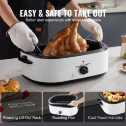 VEVOR Electric Roaster Oven, 22 QT Turkey Roaster Oven With Self-Basting Lid, 1450W Roaster Oven With Defrost & Warm Function, Adjustable Temp 12 VEVOR Electric Roaster Oven, 22 QT Turkey Roaster Oven With Self-Basting Lid, 1450W Roaster Oven With Defrost & Warm Function, Adjustable Temp -Vevor GUEST 5dea8c5f bc84 44e2 8d00 2aa21ac4937b