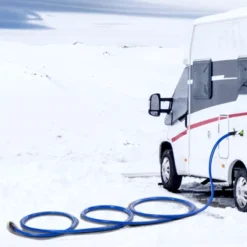 VEVOR 30ft Heated Water Hose For RV, Heated Drinking Water Hose Antifreeze To -45°F, Automatic Self-regulating, 5/8" I.D. With 3/4" GHT Adapter, Blue