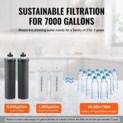 VEVOR Water Filters Replacement, Purification Elements, Replacement Filters, Gravity Water Filter System, Compatible With Most Brands, Black&White -Vevor GUEST 5e31c812 6759 4147 802d db951811e403