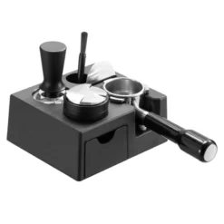 VEVOR Espresso Tamping Station, ABS Material, 7-in-1 Multifunctional Tamping Station With Detachable Slot, Easy To Clean Espresso Knock Box, Black -Vevor GUEST 5e5c7564 ab23 42e1 ac90 bef9862e1c73