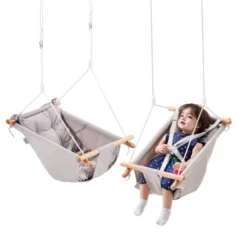 VEVOR Canvas Hammock Swing, 3 Modes Baby Swing Indoor And Outdoor With 5-Point Harness, And Tree Straps, 150lbs Weight Capacity, Integrated Cushion 15 VEVOR Canvas Hammock Swing, 3 Modes Baby Swing Indoor And Outdoor With 5-Point Harness, And Tree Straps, 150lbs Weight Capacity, Integrated Cushion -Vevor GUEST 5e878001 4ea1 471e 8be7 e6fcac2df2ba