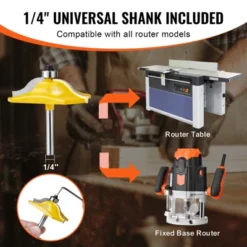 VEVOR Router Bits Set, 3 Pieces, Carbide Router Bit Kit With 1/4 Inch Shank, Wood Carrying Case, Woodworking Tools For Professional, Beige 10 VEVOR Router Bits Set, 3 Pieces, Carbide Router Bit Kit With 1/4 Inch Shank, Wood Carrying Case, Woodworking Tools For Professional, Beige -Vevor GUEST 5e8fd316 20c1 4fc6 aa93 e1043eaa75cd