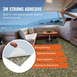 VEVOR Boat Flooring, EVA Foam Boat Decking 94.5" X 23.6", Non-Slip Self-Adhesive Flooring, 31.1sq.ft 2 Rolls Of Marine Carpet For Boats, Yacht BLUE -Vevor GUEST 5ed82bc3 b739 4809 86e0 61020ffec755