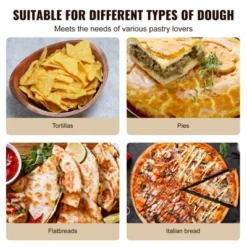 VEVOR Tortilla Press, 10 Inch Tortilla And Roti Maker, Cast Iron Heavy Duty Tortilladora Press With 100 Pcs Parchment Paper, Dough Maker, Silver 13 VEVOR Tortilla Press, 10 Inch Tortilla And Roti Maker, Cast Iron Heavy Duty Tortilladora Press With 100 Pcs Parchment Paper, Dough Maker, Silver -Vevor GUEST 6064b232 d6ba 4e0d 9922 a03c48b2b241