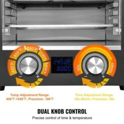 VEVOR Electric Steak Grill, 1800W Smokeless Infrared Electric Broiler, 1450°F Stainless Steel Steak Cooker With 6-Tier Adjustable Rack, Black -Vevor GUEST 62839a3f 22f9 4ce4 900f 5850890cd351