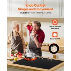 VEVOR Induction Cooktop, 6600W Electric Countertop Burner,4 Burner Knob Control Stove,Built-in Induction Cooktop With 12 Temperature Settings, Black -Vevor GUEST 628bf47b b8ec 4c5e bf7d 8dbd0e6b5630