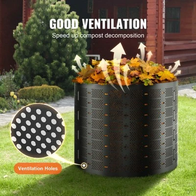VEVOR Compost Bin 220 Gallon, Outdoor Expandable Composter, Easy To Setup & Large Capacity Composting Bin, Fast Creation Of Fertile Soil 2 VEVOR Compost Bin 220 Gallon, Outdoor Expandable Composter, Easy To Setup & Large Capacity Composting Bin, Fast Creation Of Fertile Soil - Image 2
