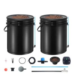 VEVOR DWC Hydroponics Grow System, Hydroponic Growing System With Top Drip Kit, Deep Water Culture 5-Gallon 2 Buckets, With Air Pump, Black 15 VEVOR DWC Hydroponics Grow System, Hydroponic Growing System With Top Drip Kit, Deep Water Culture 5-Gallon 2 Buckets, With Air Pump, Black -Vevor GUEST 63284b76 d3e6 4e35 bf47 37b511861eae