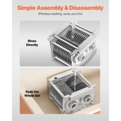 VEVOR Meat Cutter Machine Blade, 7 Mm Blade For Commercial Meat Cutter, One Set Blade For SJY-DQ90 Meat Cutting Machine, Stainless Steel, Silver -Vevor GUEST 637202c9 ea07 4953 a854 82cbe6e39f7d