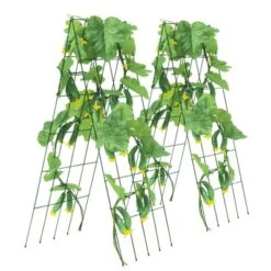 VEVOR Cucumber Trellis For Climbing Plants, 39" X 32" Foldable Cucumber Trellis Set With Twist Ties, Metal Garden Trellis For Raised Bed 15 VEVOR Cucumber Trellis For Climbing Plants, 39" X 32" Foldable Cucumber Trellis Set With Twist Ties, Metal Garden Trellis For Raised Bed -Vevor GUEST 638ede6a 6d01 4d60 9392 c2e236a66dce