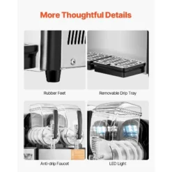 VEVOR Commercial Slushy Machine, 4Lx2 Double Tank Frozen Drink Machine, 32 Cups Stainless Steel Margarita Smoothie Frozen Drink Maker, Black 13 VEVOR Commercial Slushy Machine, 4Lx2 Double Tank Frozen Drink Machine, 32 Cups Stainless Steel Margarita Smoothie Frozen Drink Maker, Black -Vevor GUEST 639a6935 b09f 4082 895b 315cc475b3d1