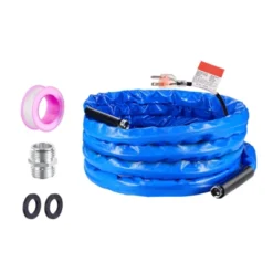 VEVOR 30ft Heated Water Hose For RV, Heated Drinking Water Hose With Corrugated Cover Antifreeze To -45°F, Automatic Self-regulating, 5/8" I.D. Blue 15 VEVOR 30ft Heated Water Hose For RV, Heated Drinking Water Hose With Corrugated Cover Antifreeze To -45°F, Automatic Self-regulating, 5/8" I.D. Blue -Vevor GUEST 63b9fadc 1990 4f76 83f8 6c5bfe53da49