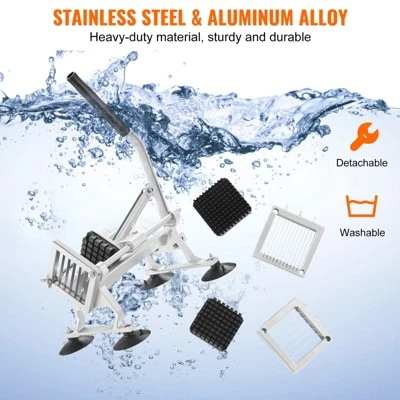 VEVOR Commercial Vegetable Slicer, 1/4"+3/8"+1/2" Fruit Slicer, Stainless Steel And Aluminum Alloy Vegetable Cutter Slicer Machine, Manual Slicer 6 VEVOR Commercial Vegetable Slicer, 1/4"+3/8"+1/2" Fruit Slicer, Stainless Steel And Aluminum Alloy Vegetable Cutter Slicer Machine, Manual Slicer - Image 6