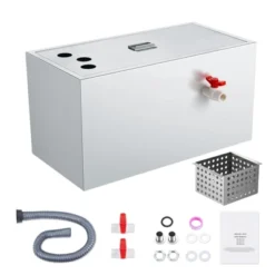 VEVOR Commercial Grease Trap, 25 LBS Grease Interceptor, Top Inlet Interceptor, Stainless Steel Grease Trap, 6.4 GPM Waste Water Oil-water Separator -Vevor GUEST 64e313f8 3e1b 4fbe a45d a4a0dbdc3d2e
