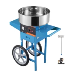 VEVOR Electric Cotton Candy Machine With Cart, 1000W Commercial Candy Floss Maker With Stainless Steel Bowl, Sugar Scoop And Drawer,Blue -Vevor GUEST 65f28aaa 2685 4ddc 8181 55645c31f970