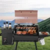 VEVOR Wood Pellet Grill Smoker, 8 In 1 BBQ Grills For Outdoor Cooking, 456 Square Inches Cook Area Electric Grill, 500°F Max Temperature, Black