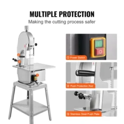 VEVOR Electric Meat Saw, 1800W Stainless Vertical Cutter, 19.1"x15" Workbench, 7.09" Cutting Thickness, Includes 5 Blades -Vevor GUEST 66c3309d b623 405f ba71 98d0fce51bea