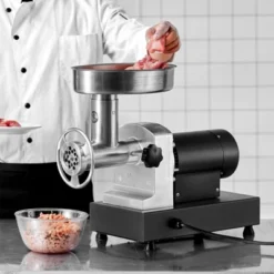 VEVOR Meat Grinder, 9 Lbs/Min Capacity Electric Meat Grinders With Blade, Grinding Plate, Sausage Maker, Stainless Steel Commercial Meat Mincer