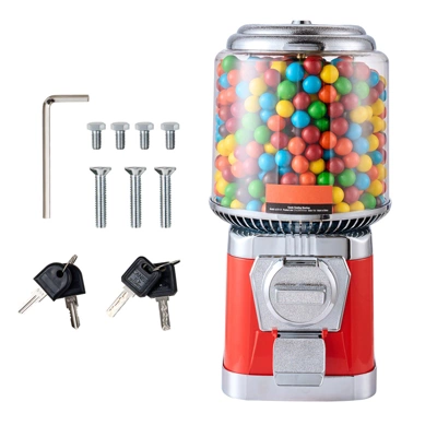 VEVOR Gumball Machine For Kids, 16"H Home Candy Vending Machine, PC Round Gumball Dispenser, Bubble Gum Machine For Game Stores 8 VEVOR Gumball Machine For Kids, 16"H Home Candy Vending Machine, PC Round Gumball Dispenser, Bubble Gum Machine For Game Stores - Image 8