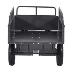 VEVOR Garden Utility Trailer, 10 Cu. Ft & 500lbs Capacity, ATV UTV Hauling Trailer, Tow Behind Steel Dump Cart With 14" Tires, Hand Pull, Black -Vevor GUEST 68c31432 9686 4abe 85ce 188d980cc02a