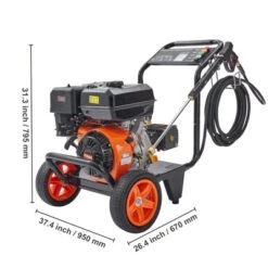 VEVOR Gas Pressure Washer, 4400 PSI 4.0 GPM, Gas Powered Pressure Washer With Copper Pump, Spray Gun And Extension Wand, Black -Vevor GUEST 690786af df51 4338 b967 5e20a3552c60
