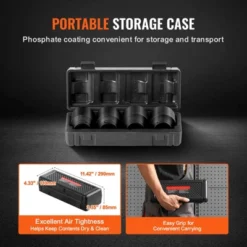 VEVOR Axle Nut Impact Socket Set, 1/2" Drive 6-Point 4-Piece SAE Spindle Nut Socket Set, CR-MO Heat Treated Large Socket Set With Storage Case Black 13 VEVOR Axle Nut Impact Socket Set, 1/2" Drive 6-Point 4-Piece SAE Spindle Nut Socket Set, CR-MO Heat Treated Large Socket Set With Storage Case Black -Vevor GUEST 693413a3 3d30 4374 9808 10d7899454b3