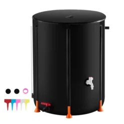 VEVOR Collapsible Rain Barrel, 53 Gallon/201 L Portable Rain Water Collection Barrel, PVC Rainwater Collection System With Spigots And Overflow Kit -Vevor GUEST 6b2a62f3 5b7b 42c6 84d1 ae8a0449f96f 1