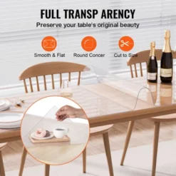 VEVOR Plastic Table Cover, 42 X 96 Inch 1.5 Mm Thick Clear Table Protector, Rectangle PVC Desk Mat, Waterproof & Easy Cleaning, Transparent -Vevor GUEST 6b500d5b ab87 4e44 82f4 a65ad0703869