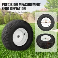 VEVOR Lawn Mower Tires With Rim, 16x6.5-8" Tubeless Tractor Tires, 2-Pack Tire And Wheel Assembly, Turf Pneumatic Tires, 3" Offset Hub, Black -Vevor GUEST 6c0e8986 1987 4368 bfd7 098b873fdb44