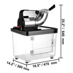 VEVOR 110V Commercial Ice Crusher 440LBS/H, ETL Approved 300W Electric Snow Cone Machine With Dual Blades, Stainless Steel Shaved Ice Machine, Black -Vevor GUEST 6c874d39 0c1e 4b60 83ec a3274ae82710