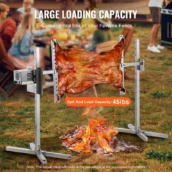 VEVOR Electric BBQ Rotisserie Grill Kit, 46 Inch 90 Lbs Capacity, Automatic 42W Motor Height Adjustable Universal Roaster Stand, Silver 10 VEVOR Electric BBQ Rotisserie Grill Kit, 46 Inch 90 Lbs Capacity, Automatic 42W Motor Height Adjustable Universal Roaster Stand, Silver -Vevor GUEST 6cdd59a2 1df4 4716 b5a0 09b617ab4558