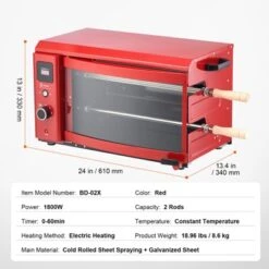 VEVOR Shawarma Grill Machine, 2 Strings Of Barbecue Capacity, Chicken Shawarma Cooker Machine, Electric Broiler Gyro Rotisserie Oven Doner Kebab -Vevor GUEST 6d2ac67b e804 4118 9d87 d84c24abeaf7